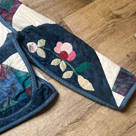 One of a Kind Hey Johanna Flower Quilt Jacket - Picture 5 of 10